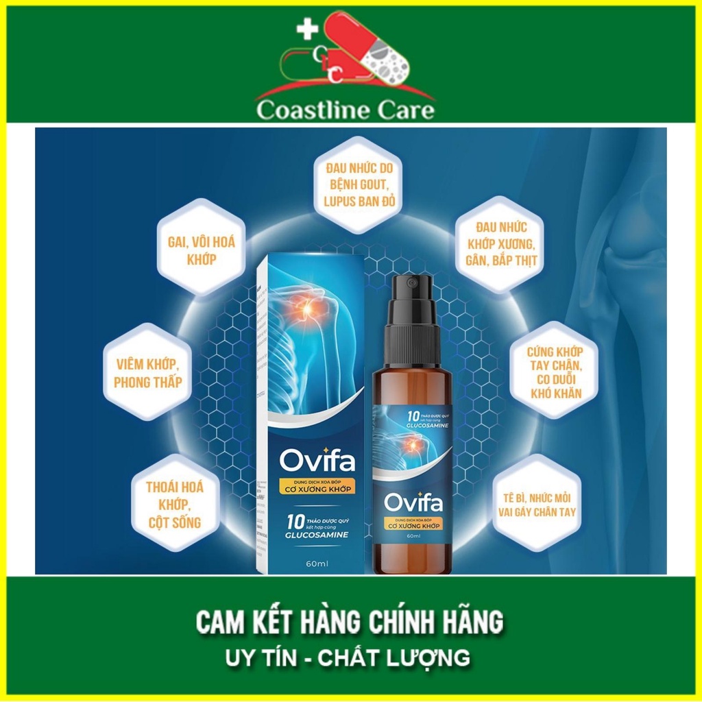 Ovifa xoa bóp ngoài da giúp giảm đau, sưng, nhức xương khớp  - Coastlinecare Pharmacy