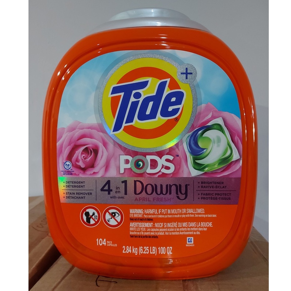 Viên Giặt Xả Tide Pods 104 Viên 4in1