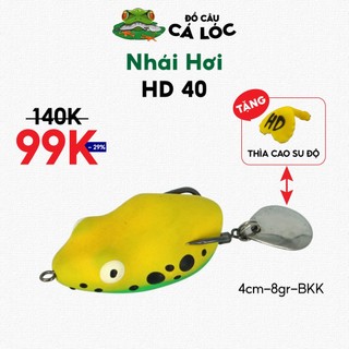 NHÁI HƠI HD40 THÁI LAN - MÒI GIẢ CÂU LURE CÁ LÓC (4CM/8GR)