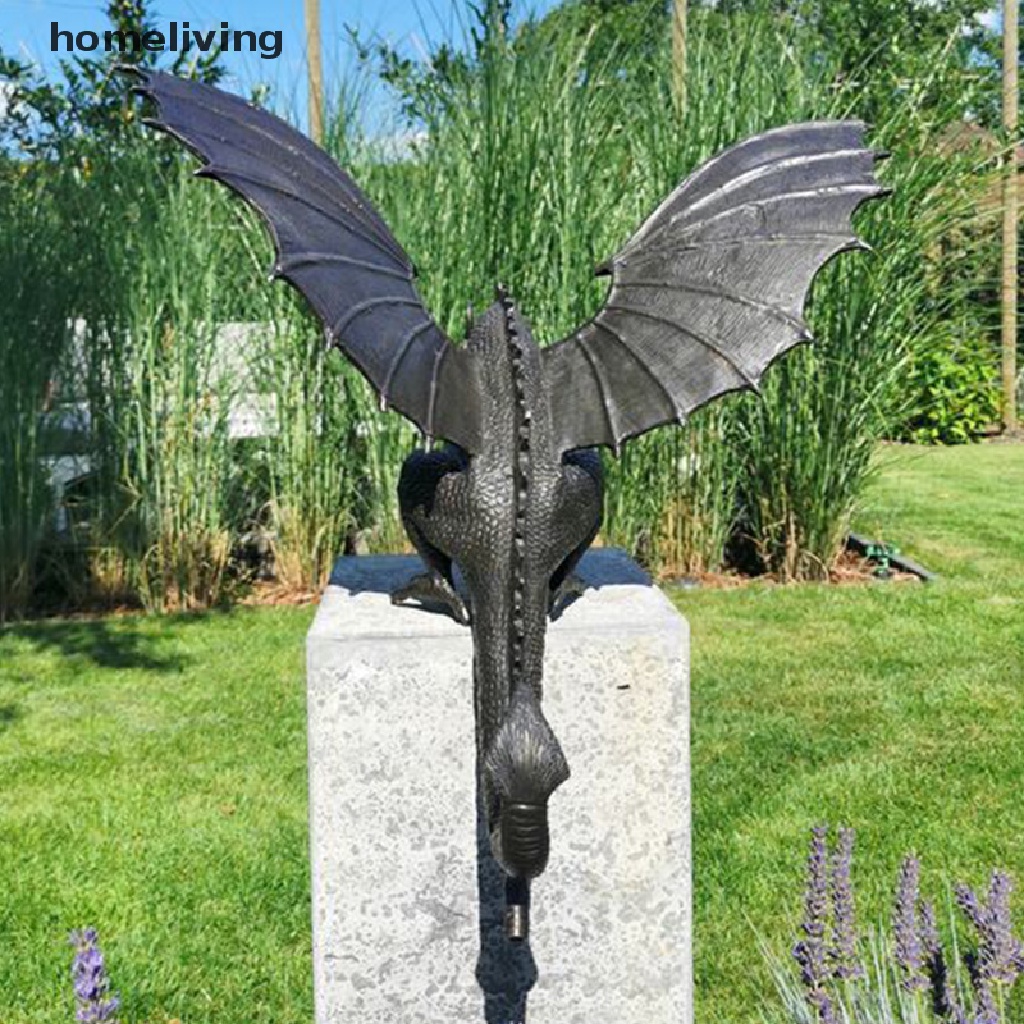 Tượng Rồng Phun Nước Bằng Nhựa Resin Phong Cách Mới Trang Trí Sân Vườn