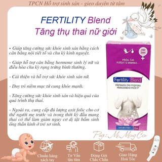Viên uống FERTILITY Blend hộp 90 viên giúp chăm sóc sức khỏe sinh sản nữ giới.