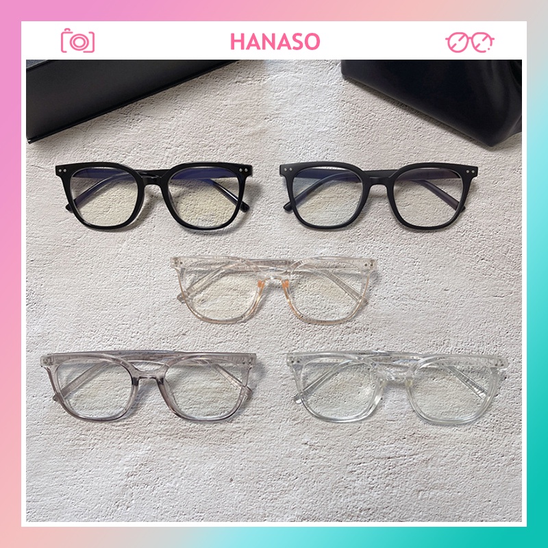 Gọng kính cận nữ nam Hottrend 2022 phong cách Hàn Quốc màu sắc thời trang trẻ trung cá tính chống UV400 tia bức xạ 104