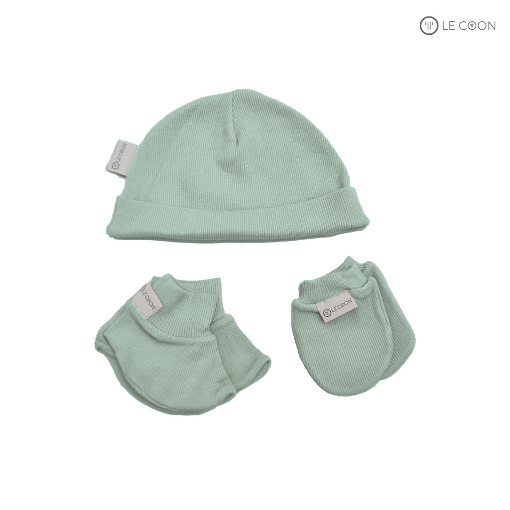 LE COON - Set phụ kiện mũ, bao tay, bao chân/ Yếm cho bé trai bé gái (LC0843, LC0841)