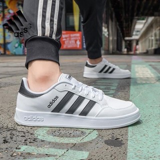 [Hàng chính hãng - bao check trọn đời] Giày adidas basic breaknet sọc đen / trắng