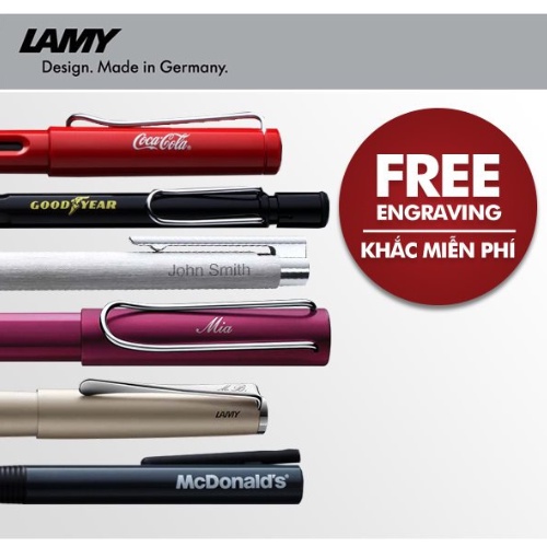 Bút máy cao cấp LAMY Al-star màu White Silver Kèm Metal Box (025)