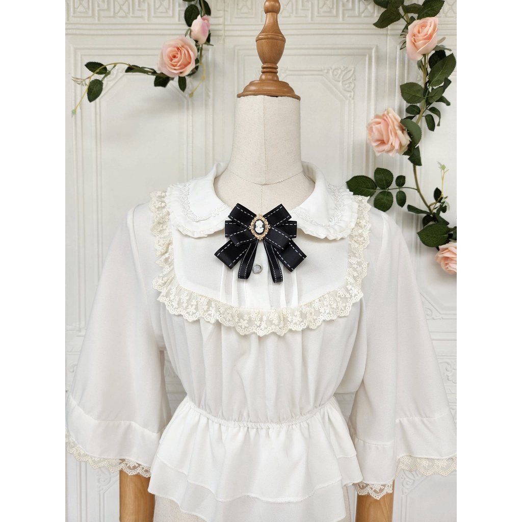 Nơ cài áo tag cài áo vintage