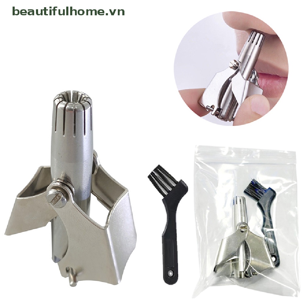 Máy Tỉa Lông Mũi Bằng Thép Không Gỉ Có Thể Giặt Kèm Cọ Tiện Dụng