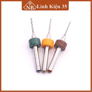 Combo 3 mũi khoan xoắn CNC (1 chiếc 0.6+1 chiếc 0.8+1 chiếc 1.0mm )