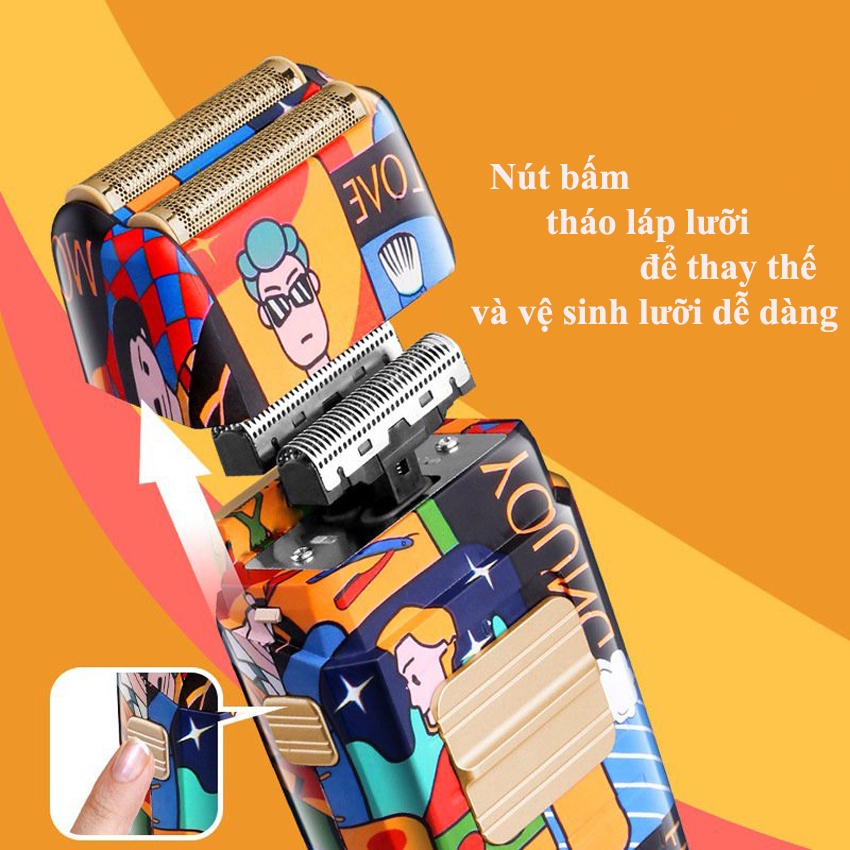 Máy Cạo Râu Kemei KM-1102 và Kemei 1102H