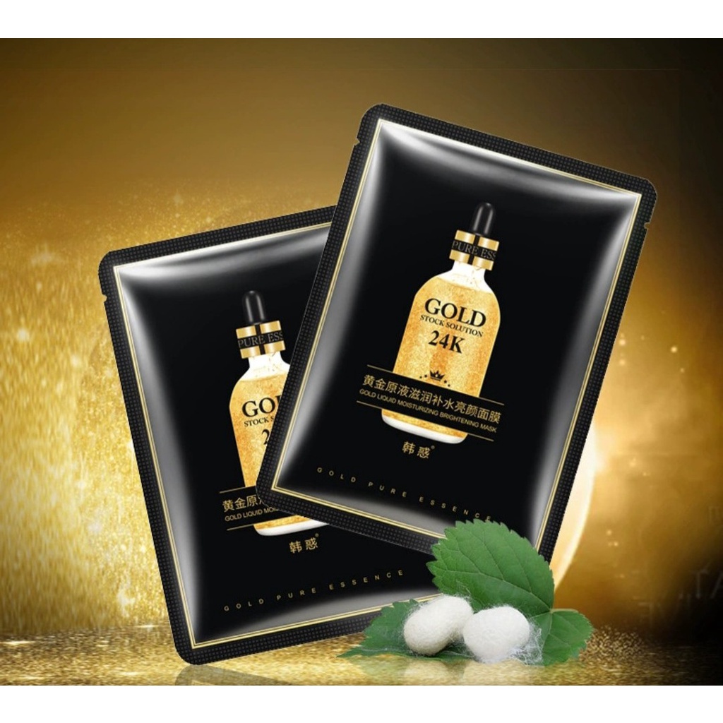Mặt nạ dưỡng ẩm làm sáng da tinh chất vàng GOLD 24K