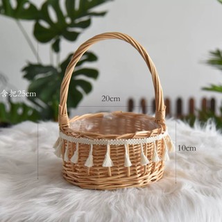 Mới Giỏ Đan Mây Tre Thủ Công Đựng Hoa Tiện Dụng