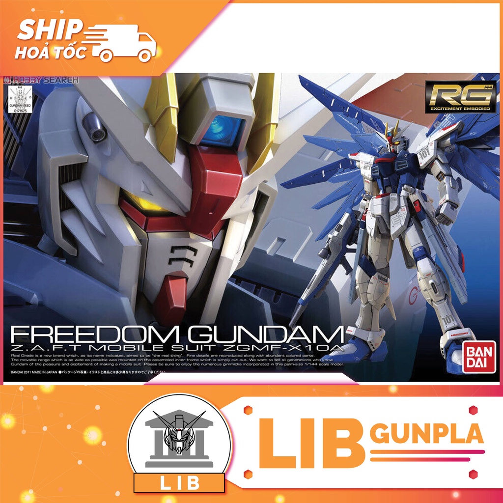Mô hình lắp ráp Gundam RG Freedom Gundam