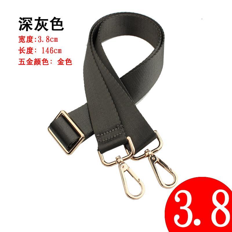 Dây Đeo Túi Xách / Đeo Chéo Bằng Nylon Bản Rộng Màu Xám Thời Trang Cho Nam