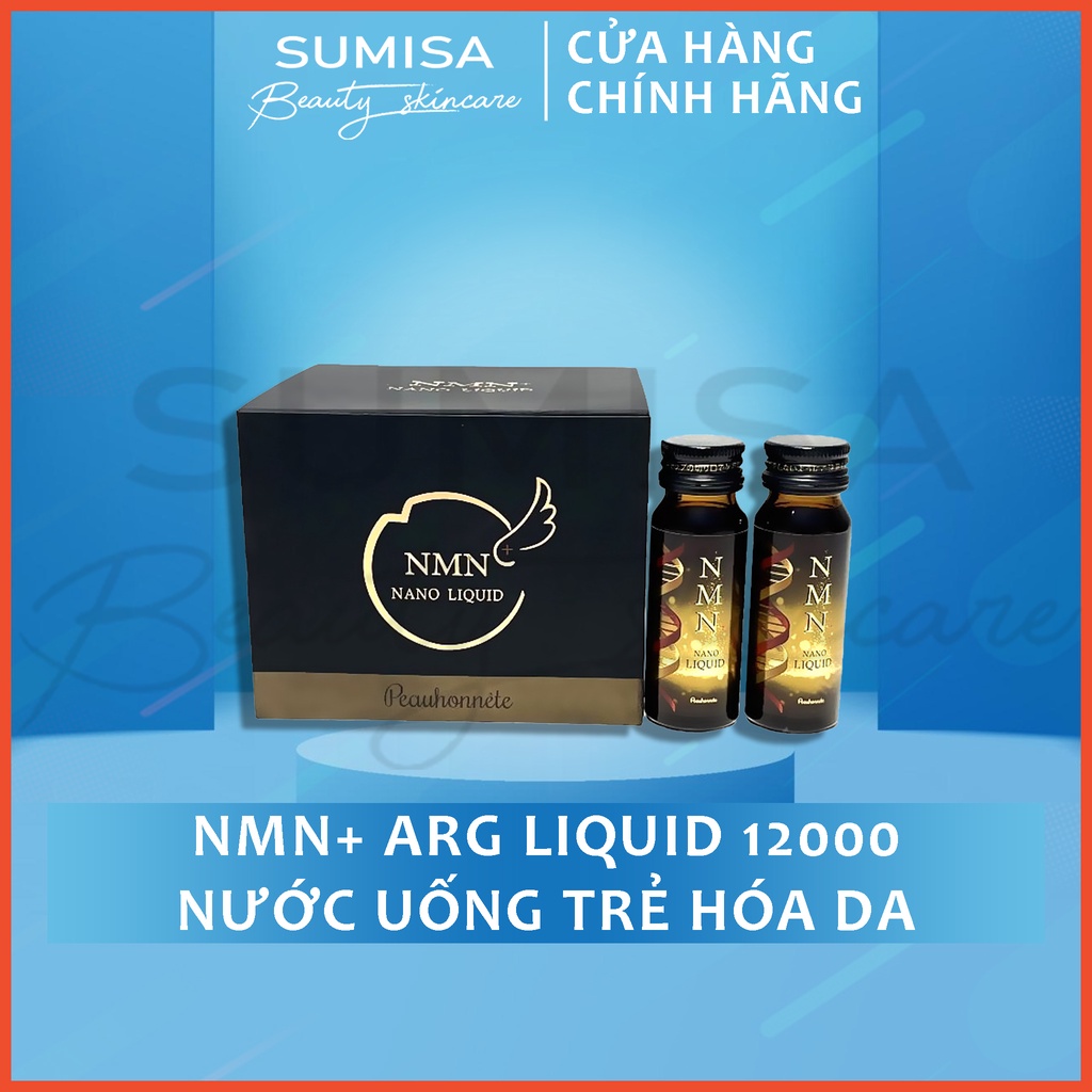 Nước Uống Trẻ Hóa Da Peauhonnete NMN+ ARG LIQUID 12000 Nhật Bản chính hãng