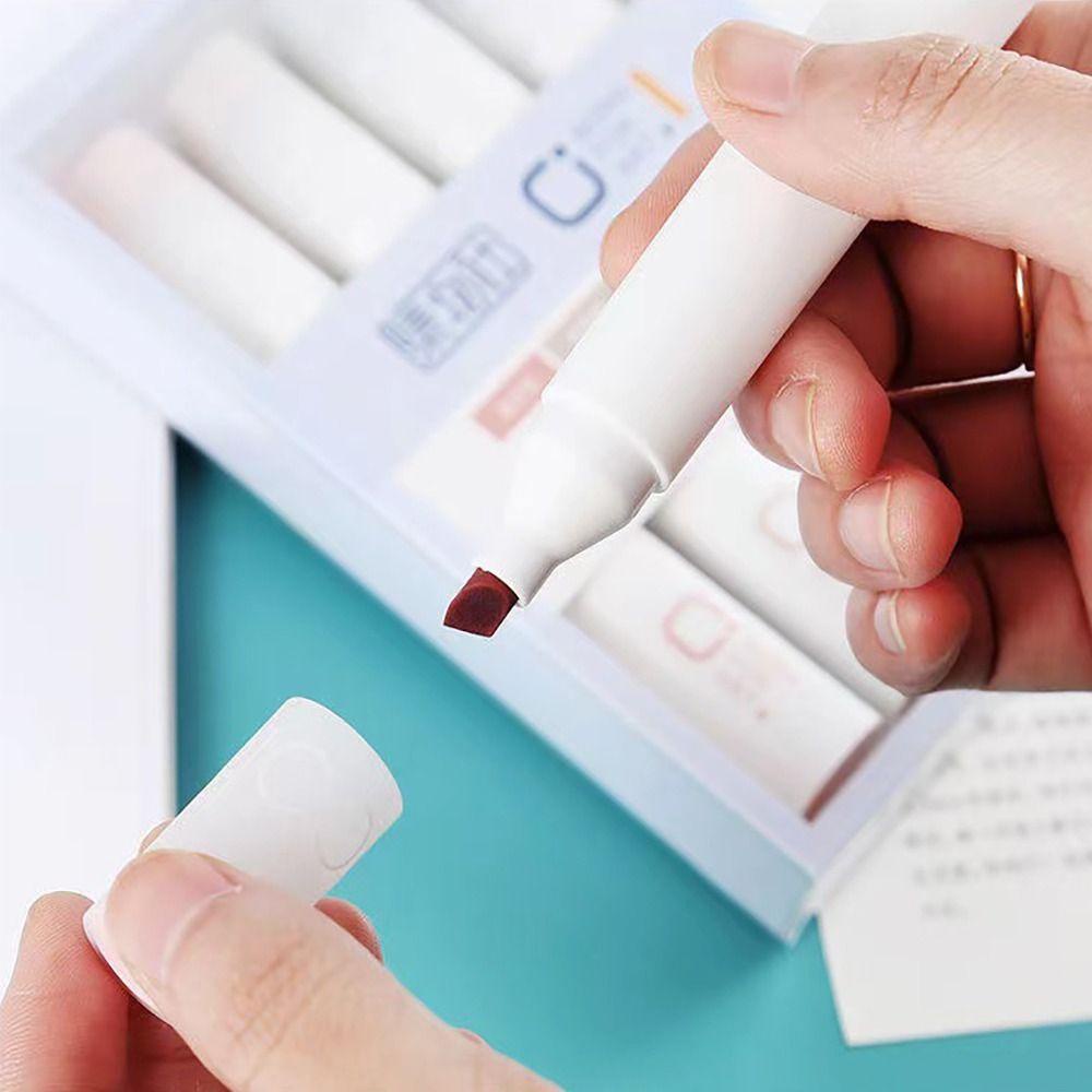 Bộ 4 Bút Bắt Sáng Đầu Mềm Màu Kẹo Ngọt Thiết Kế Sáng Tạo