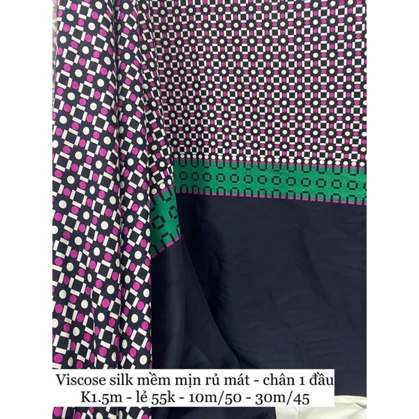 [Vaihoa2015] Vải Viscose Lụa Silk - Mềm mịn Rủ Mát