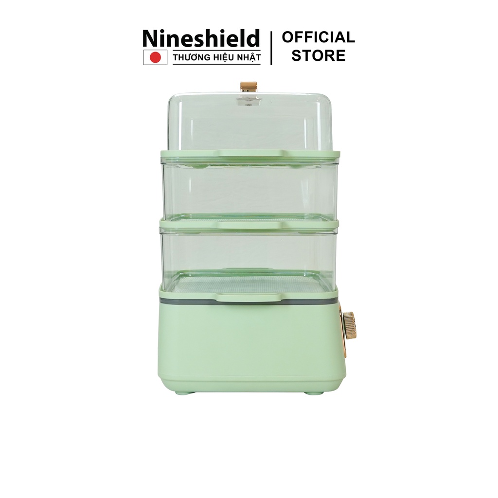 Nồi hấp Nineshield KB3001 đa năng 3 tầng dung tích lớn 22L - An toàn cách nhiệt - Hàng chính hãng