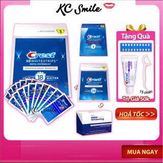 Full Liệu trình 20 ngày (20 gói) miếng dán trắng răng Crest Professional Effects
