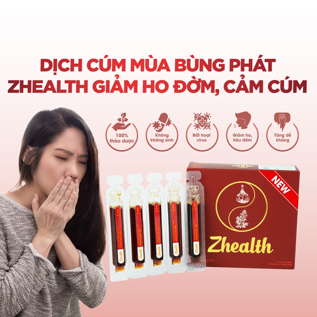 ZHE-Bổ phế, Hỗ Trợ Viêm Đường Hô Hấp, Viêm Họng, Viêm Phế Quản Zhealth Zlove- Hết Cảm Cúm, Giảm Ho Hiệu Qủa(Combo 5 Hộp)