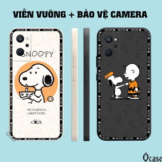 Ốp lưng Realme 9i / Oppo A96 4G in hình chú chó dễ thương cạnh viền vuông có bảo vệ camera