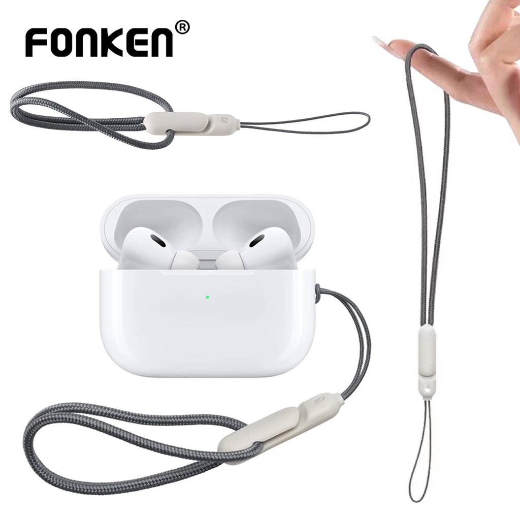 Dây đeo FONKEN chống thất lạc vỏ bảo vệ hộp sạc tai nghe thích hợp cho Air-pods Pro thế hệ 2