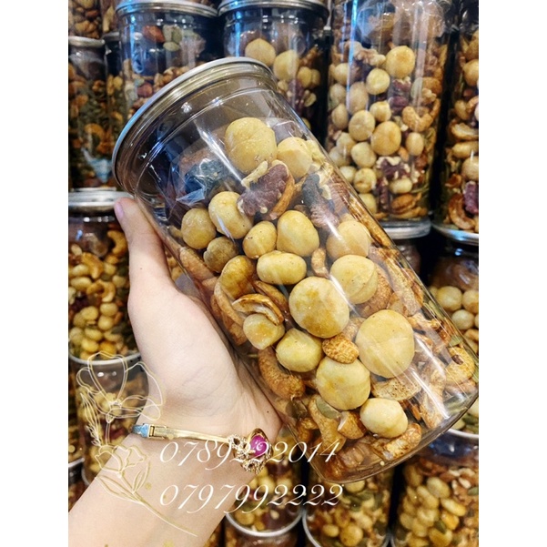 500gr Ngũ Cốc Granola Siêu Macca Ko Yến Mạch Ko dừa khô hạt Vip loại 1