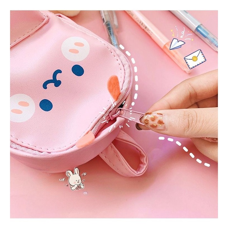 Hộp Bút Đựng Vải To Hình Dạng Cute Vịt Gấu Bút Bi Học Sinh Văn Phòng Phẩm Dễ Thương VPHB15