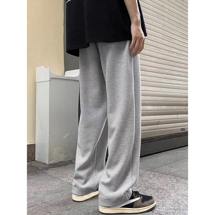 Quần nữ ống rộng - Quần nữ chất nỉ tổ ong chữ C mặc thu đông cực năng động QN777