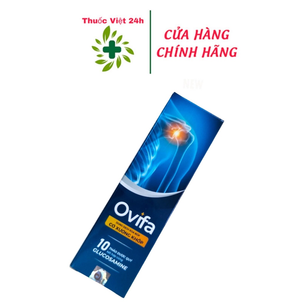 Ovifa giảm đau lưng, đau mỏi vai gáy, đau thần kinh tọa - Hộp 60 ml - ThuocViet24h