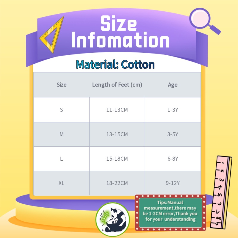 Set 5 Đôi Tất Cotton Kẻ Sọc Dễ Thương Cho Bé Trai 1-12 Tuổi