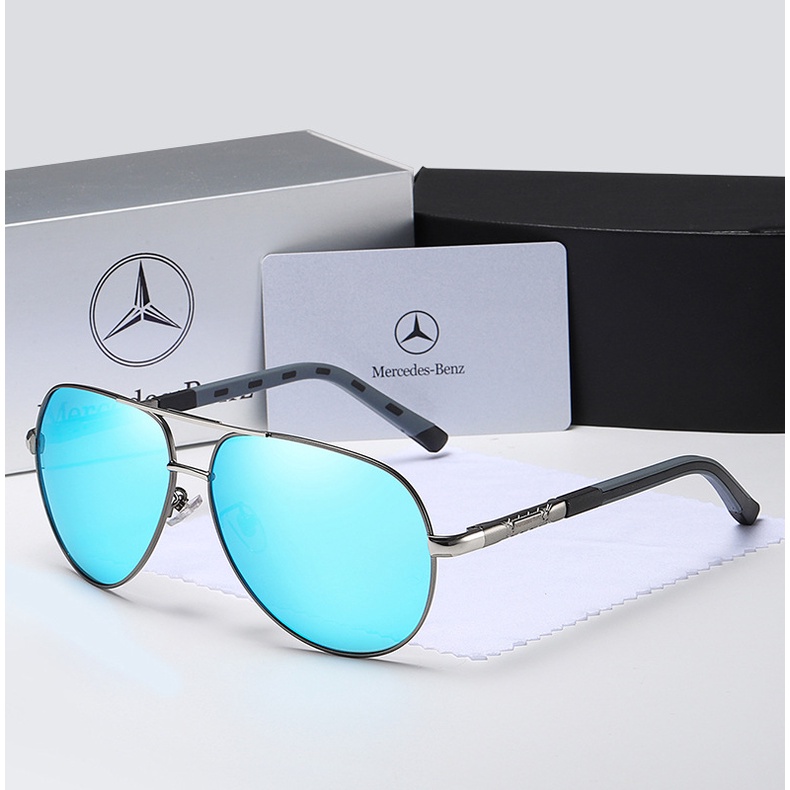 Kính Mát Phân Cực Chống Tia UV400 Tráng Nhôm Kiểu Vintage Thể Thao Cho Nam Và Nữ