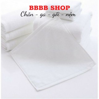Khăn Mặt, Khăn Lau Tay RIOTEX 30x30cm Cho Khách Sạn Nhà Hàng Hàng Xuất Nhật 50g TRẮNG