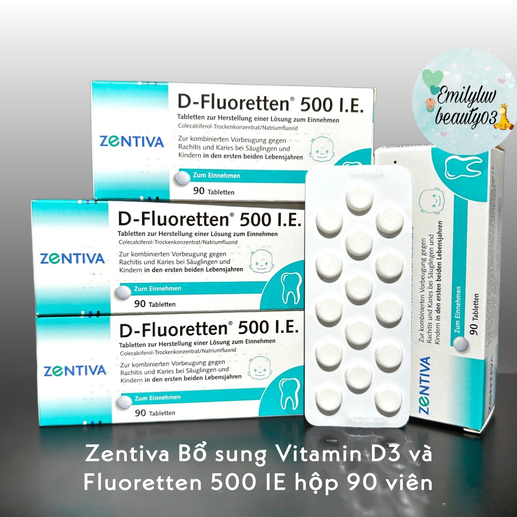 Vitamin D-Fluoretten dạng viên Đức cho bé cưng