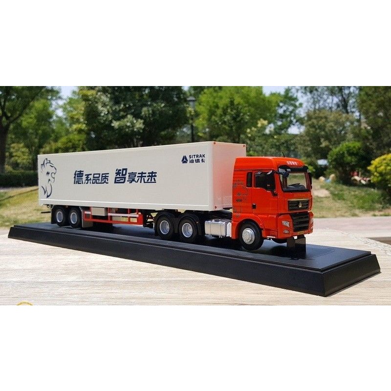 Xe Mô Hình Container sinotruk MAN hợp Kim 1:36
