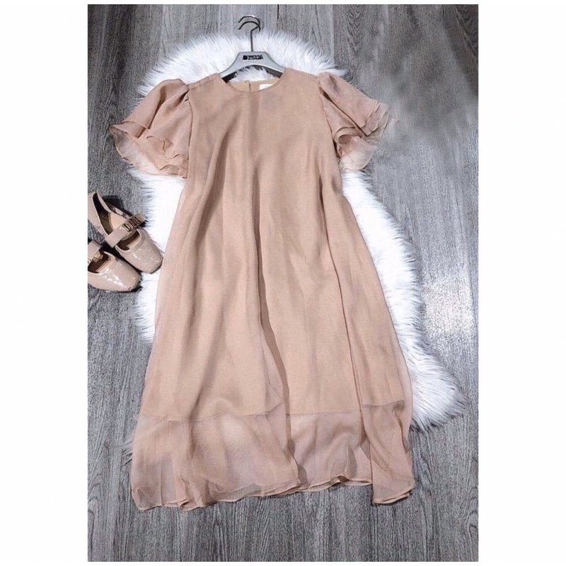 Siêu hot- Váy bầu thiết kế tơ voan 2 lớp siêu xinh- Váy size 40-70kg