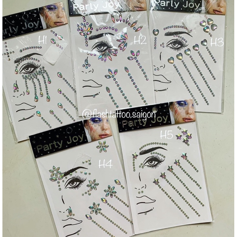 ĐÁ DÁN MAKEUP NỬA MẶT & BODY CRYSTAL MỚI