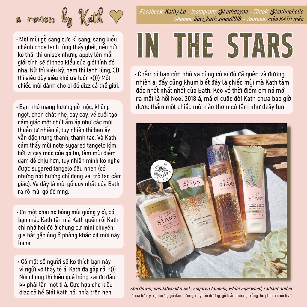 ⭐️ IN THE STARS ⭐️ Xịt thơm 236ml - Bath & Body Works