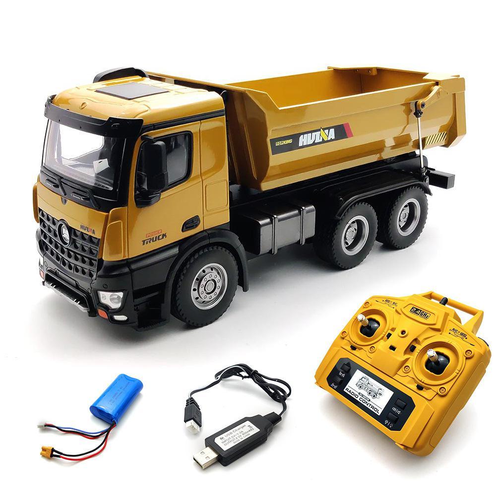 Xe ô tô tải ben điều khiển từ xa Huina 582 Huina 1582 Huina582 - Mô hình xe công trình huina thiết kế khung metal