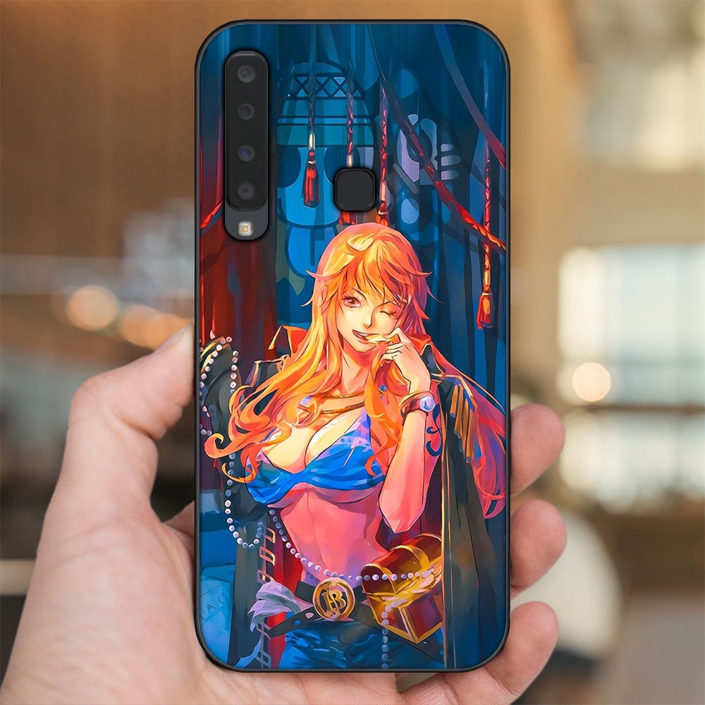 Ốp lưng Samsung A9 2018 viền đen in hình Nami One Piece Đảo Hải Tặc