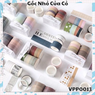Combo 10 Cuộn Băng Dính Washi Tape nhiều mẫu VPP0013