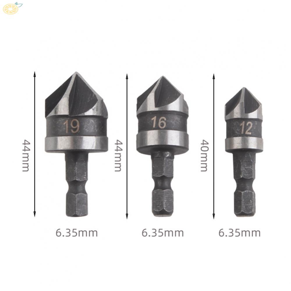 Mũi Khoan Gỗ 12 16 19mm 5 Rãnh Chuyên Dụng Chất Lượng Cao
