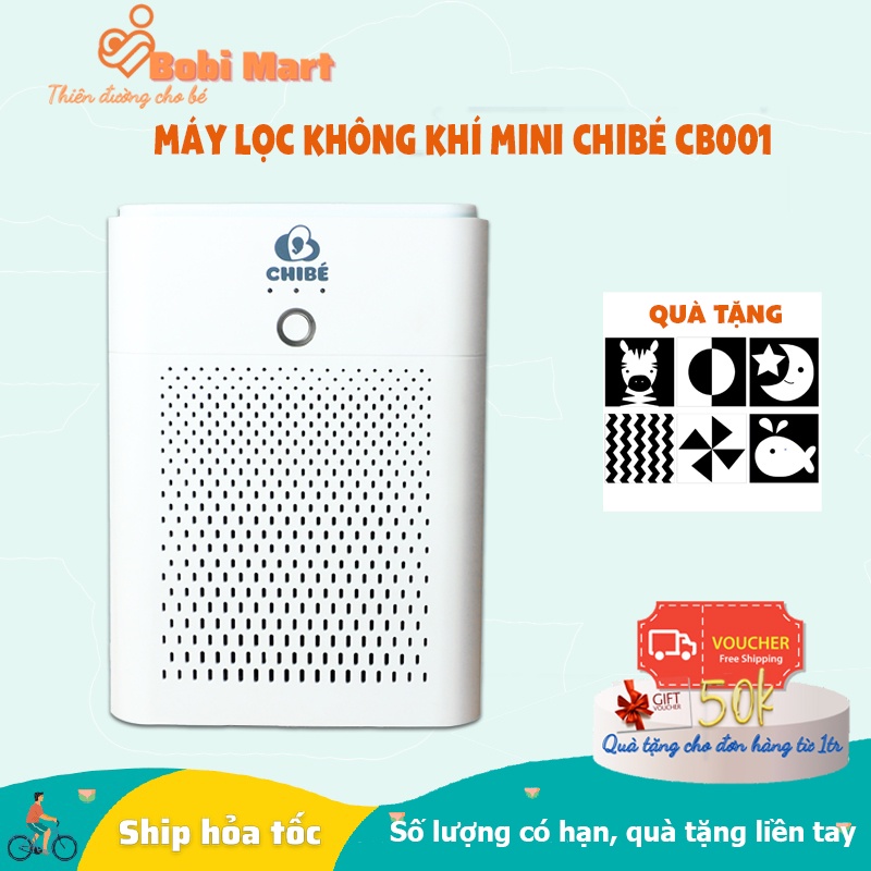 Máy lọc không khí Mini CHIBÉ CB001 Khử mùi hôi và lọc mùi hiệu quả, Bảo hành 12 tháng