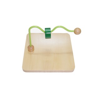 Đồ chơi montessori, đồ chơi trí tuệ - chốt đứng kết hợp đường gợn sóng cho bé 15 tháng rèn vận động tinh