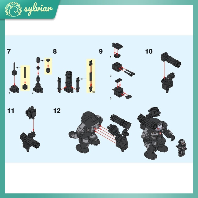 Bộ Đồ Chơi Lắp Ráp Lego 44 Nhân Vật Hulkbuster Ironman