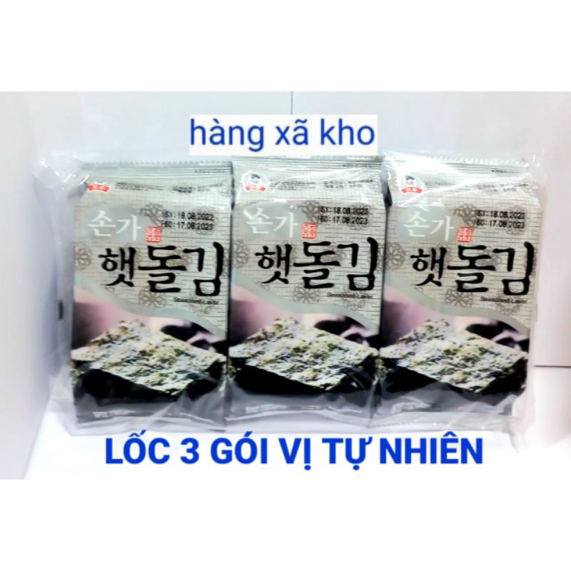 Rong Biển Hàn Quốc ăn liền , 3gói_1 lốc.