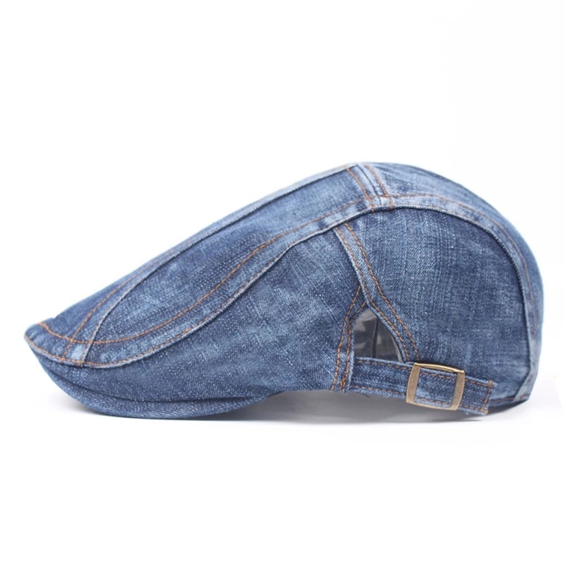 Mũ beret denim Thời Trang Mùa Thu Cho Nam Và Nữ