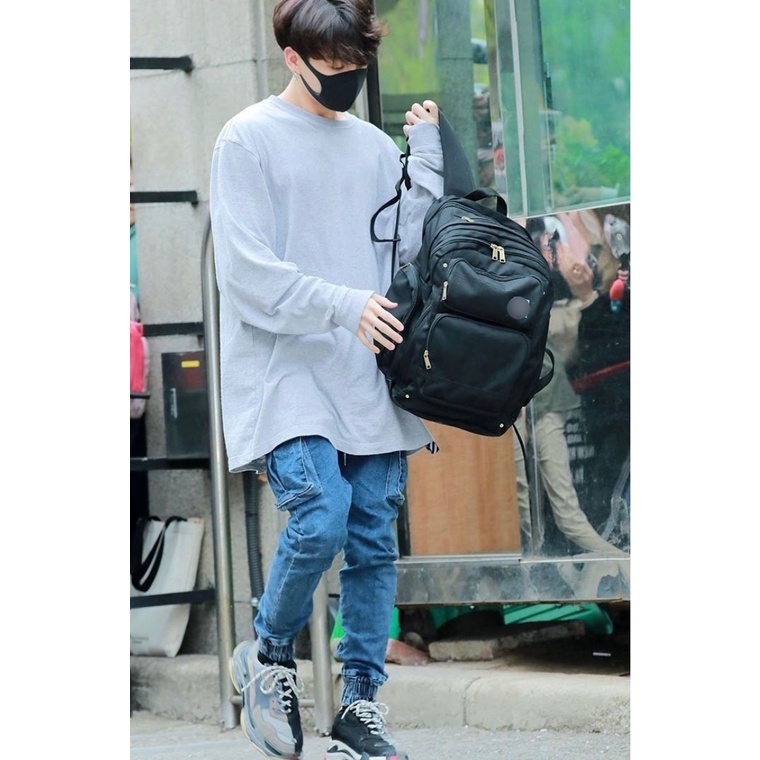 Balo nam QASA đi học đi làm du lịch thời trang size lớn nhiều ngăn chống nước có ngăn laptop phong cách thể thao