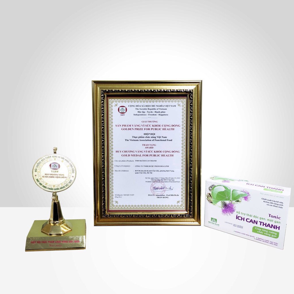 Tonic thải độc gan ÍCH CAN THANH - Thải độc gan thế hệ mới - Hộp 12 lọ x 20ml - EZ Pharmacy