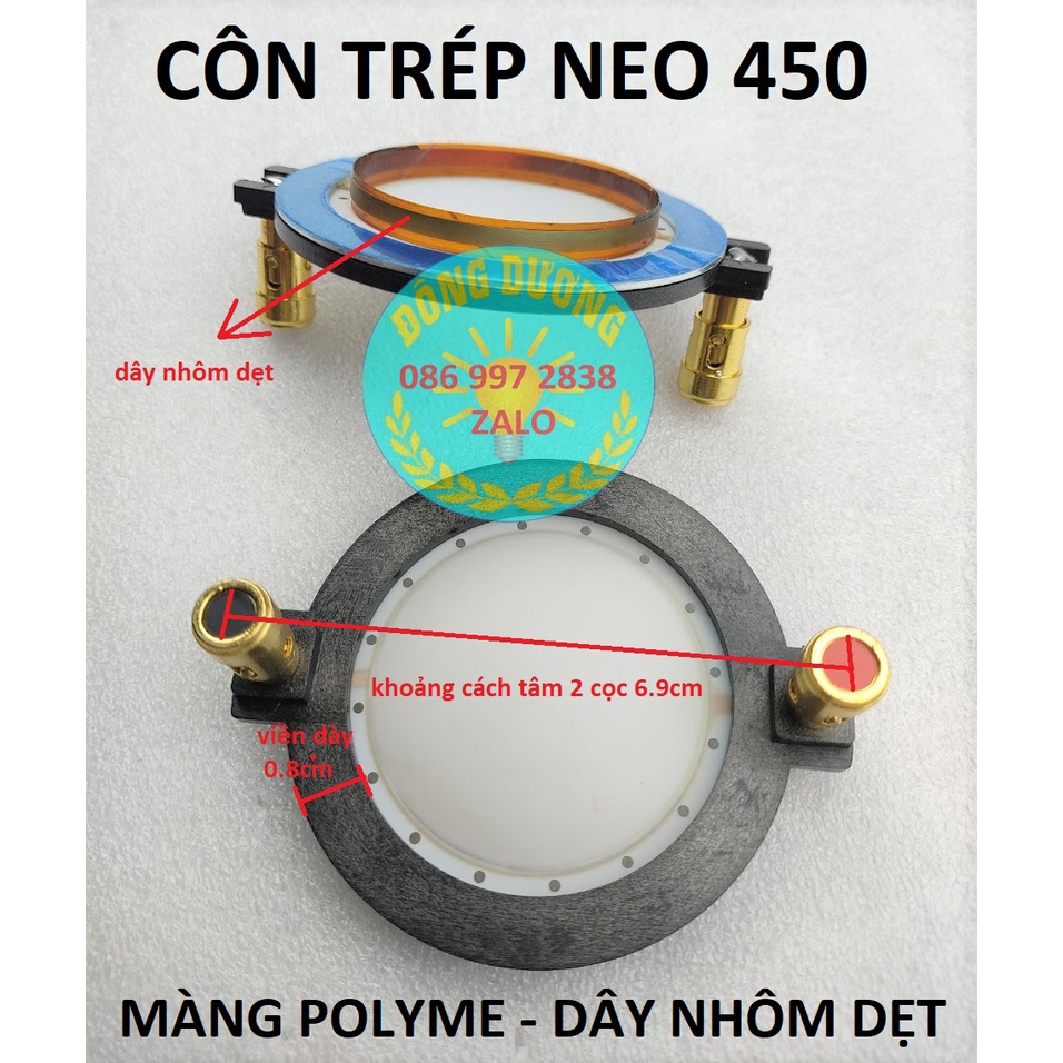COIL LOA TRÉP NEO 450 - CÔN THAY THẾ LOA TỪ NEO MÀNG POLYME