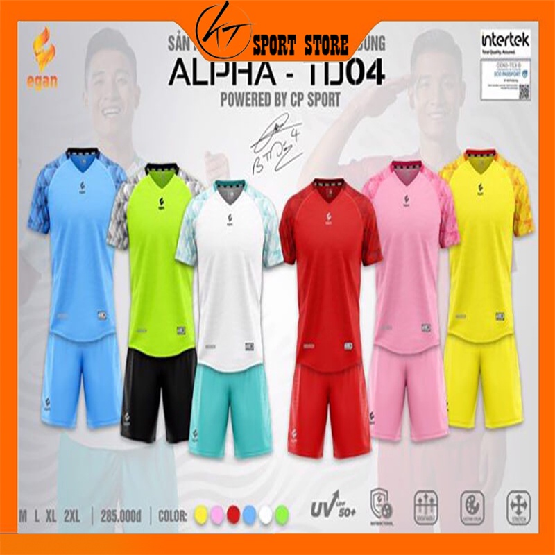 Áo Bóng Đá Egan Alpha ,Bộ đồ đá bóng thể thao thun lạnh cao cấp Họa Tiết Camo Mát